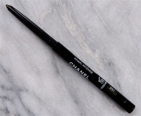 khaki metal chanel eyeliner|chanel waterproof eyeliner pencil review.